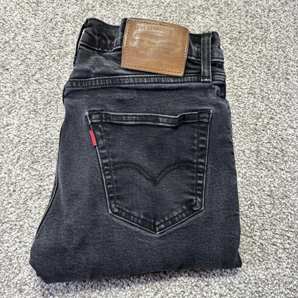 Levis 511 Slim Jeans Mens 31x32 Gray Charcoal Wash Straight Stretch Denim